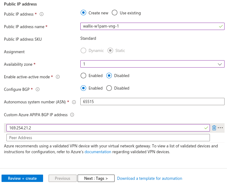 Azure vitual network gateway 2