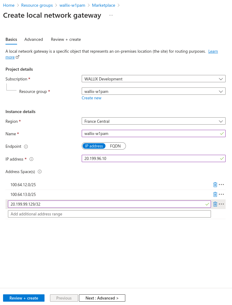 Azure local network gateway basics