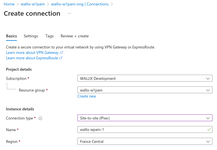 Azure VPN connection basics